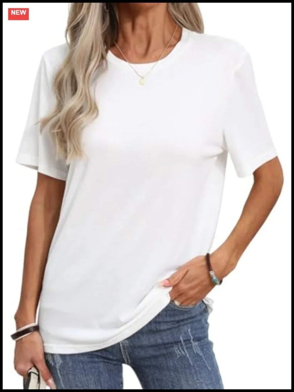 Funny Letter Print Graphic Tee - Cotton Blend Crew Neck Loose Fit Summer Top